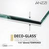 Anzzi Enchant 70in x 604in Framed Sliding Shower Door in Brushed Nickel SD-AZ15-01BN